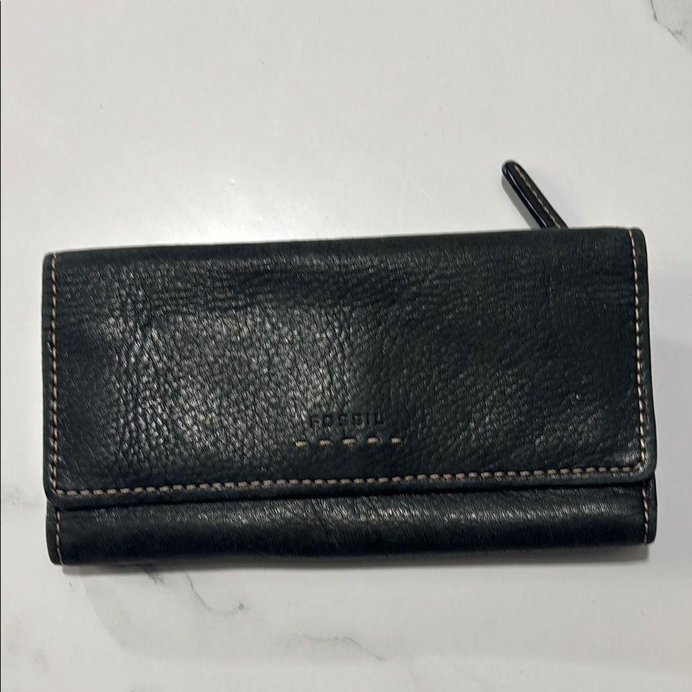 Fossil Black Leather Wallet